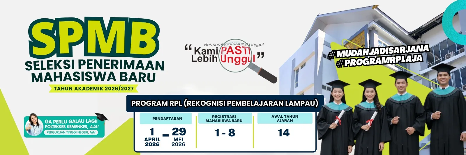 Pendaftaran Mahasiswa Baru Jalur RPL Poltekkes Kemenkes Banjarmasin TA 2026/2027